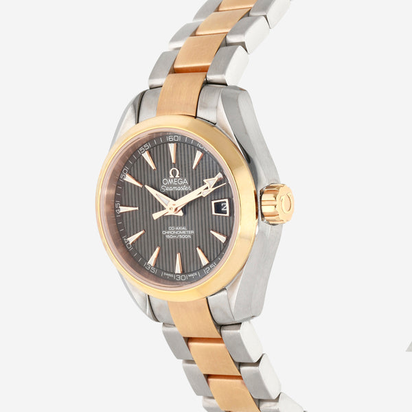 Omega De Ville Prestige 18K Rose Gold/Steel Chronometer Auto Ladies Watch 424.20.33.20.05.002