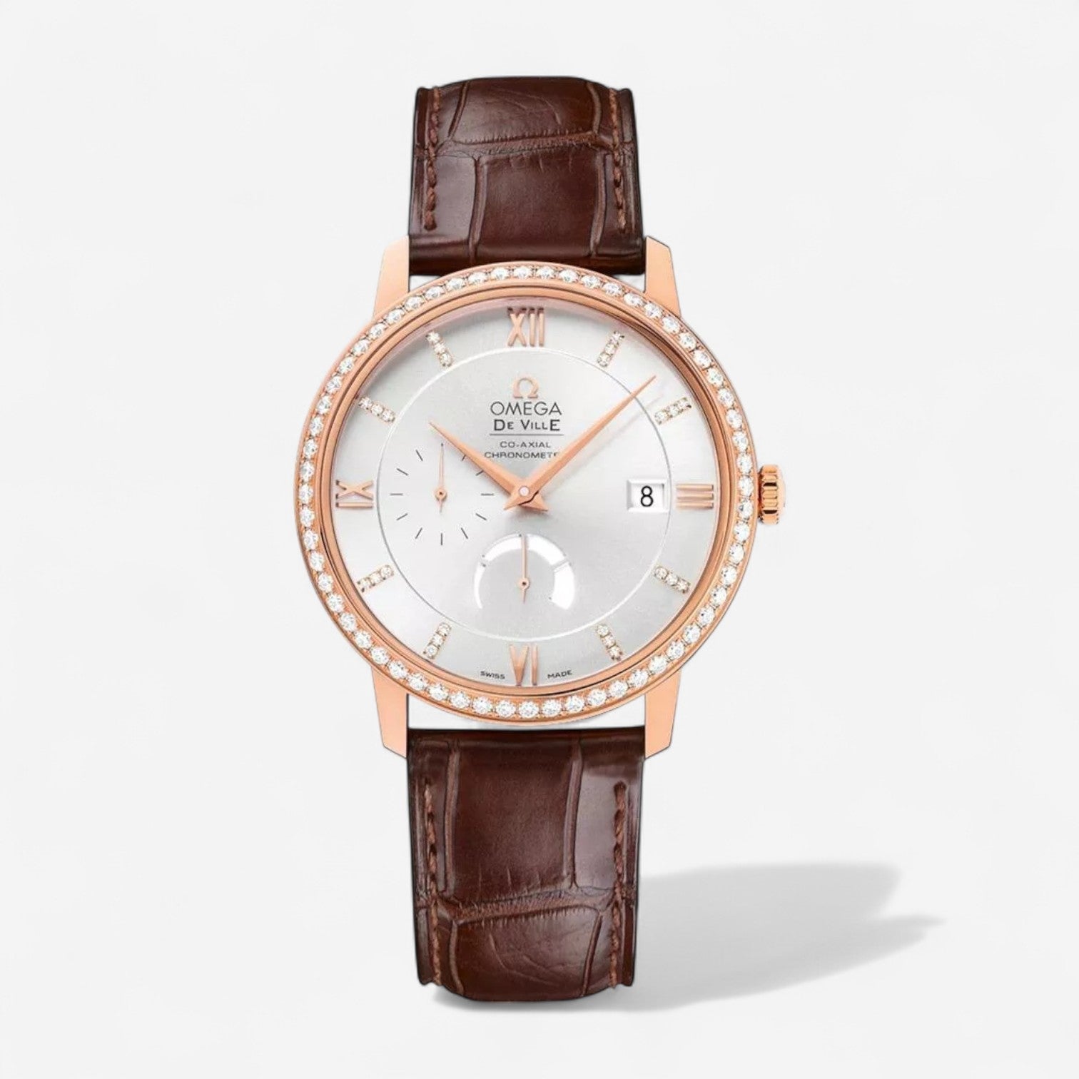 Omega De Ville Prestige 18K Rose Gold Automatic Unisex Watch 424.58.40.21.52.002 - THE SOLIST