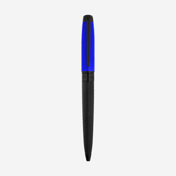 S.T. Dupont Line D Eternity Fluo Neon Blue Matte Black Lacquer Ballpoint Pen 425033L