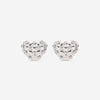 Zydo 18K White Gold, Diamond Heart Earrings 200421