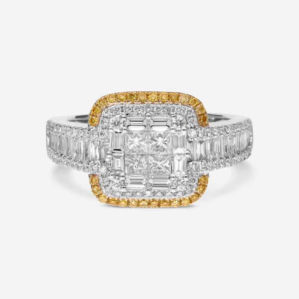 Gregg Ruth 18K Gold, 1.34ct. tw. White Diamond and Fancy Yellow Diamond Engagement Ring Sz. 6.5 50098 - THE SOLIST