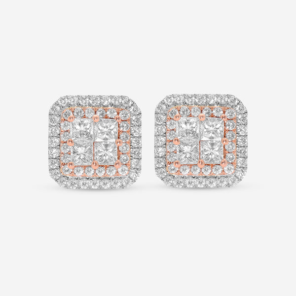 Gregg Ruth 14K Gold, White Diamond and Fancy Pink Diamond Stud Earrings 50112 - THE SOLIST
