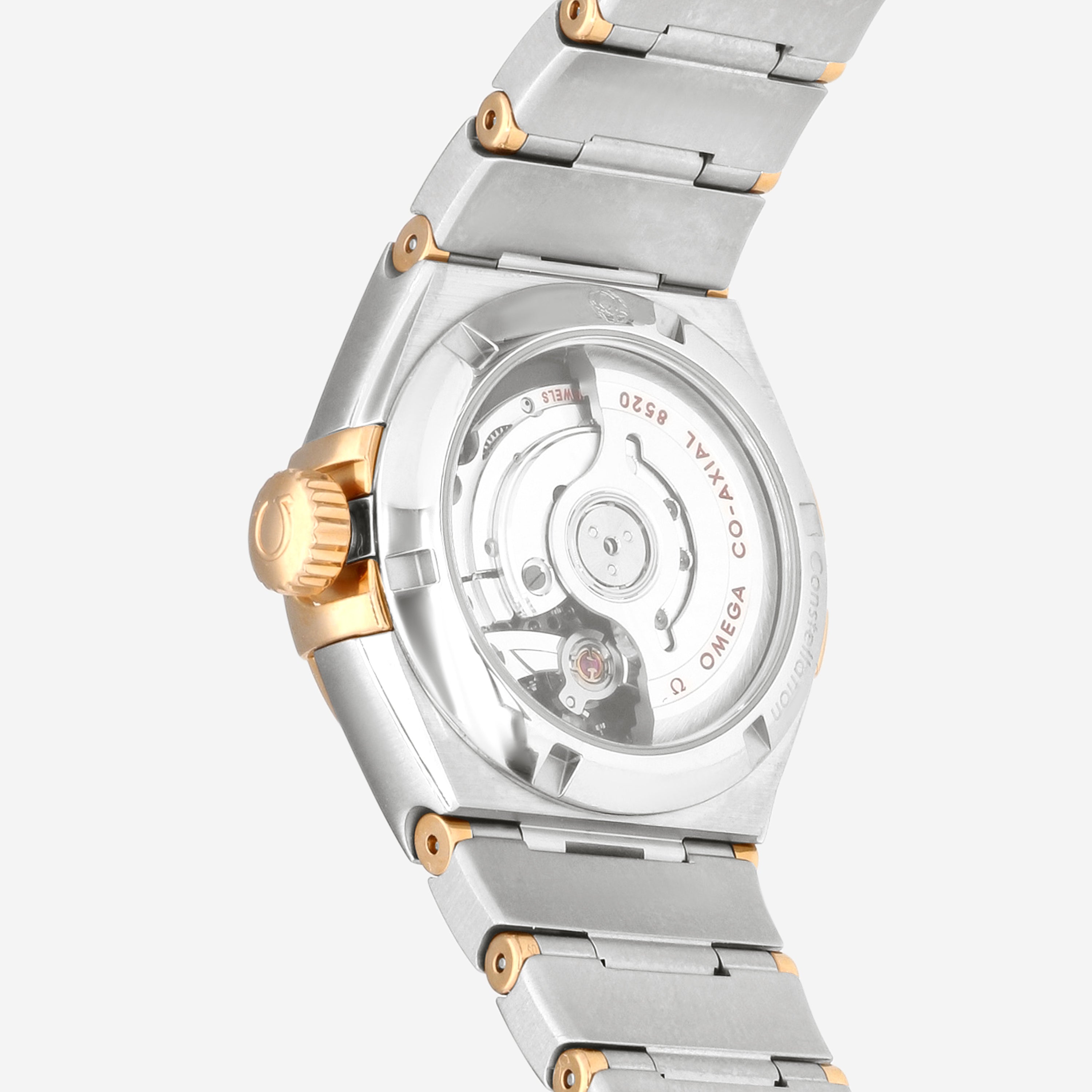 Omega Constellation 18K Rose Gold and Steel Tahiti Mother Of Pearl Automatic Ladies Watch 123.25.27.20.57.006 - THE SOLIST