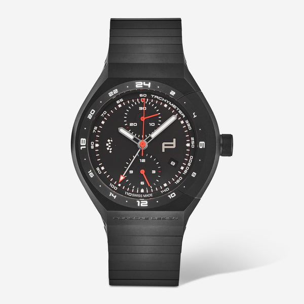Porsche 'Monobloc Actuator' GMT Chronograph Titanium Men's Automatic Watch 6030.6.01.007.01.5