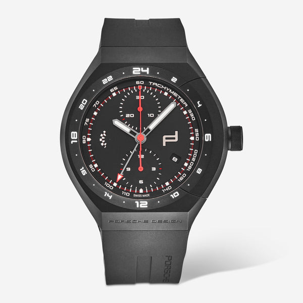 Porsche 'Monobloc Actuator' GMT Chronograph Titanium Men's Automatic Watch 6030.6.01.007.05.2
