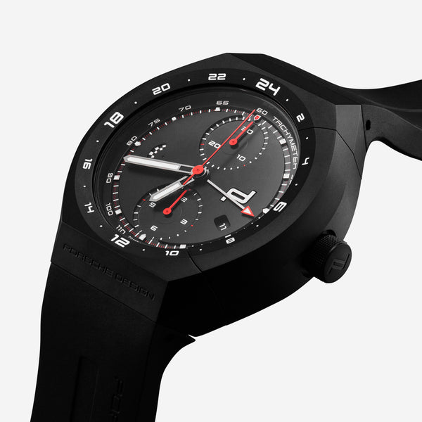 Porsche 'Monobloc Actuator' GMT Chronograph Titanium Men's Automatic Watch 6030.6.01.007.05.2