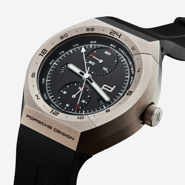 Porsche 'Monobloc Actuator' GMT Chronograph Titanium Men's Automatic Watch 6030.6.02.001.05.2