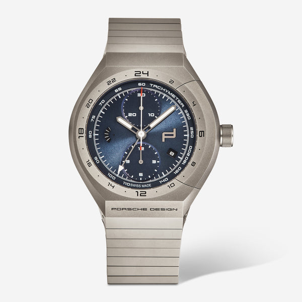 Porsche 'Monobloc Actuator' GMT Chronograph Titanium Men's Automatic Watch 6030.6.02.003.02.5
