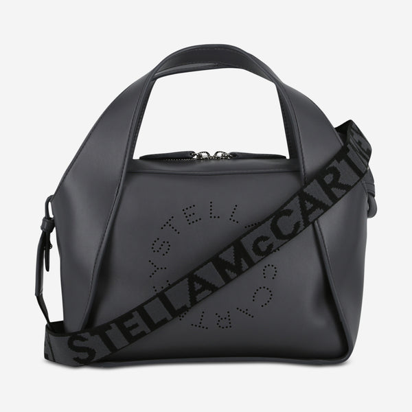 Stella McCartney Medium Women's Grey Logo Crossbody Bag 700267-W8542-1164