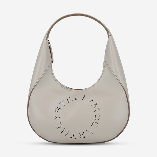 Stella McCartney Women's Light Grey Logo Hobo Shoulder Bag 700269-W8542-1505