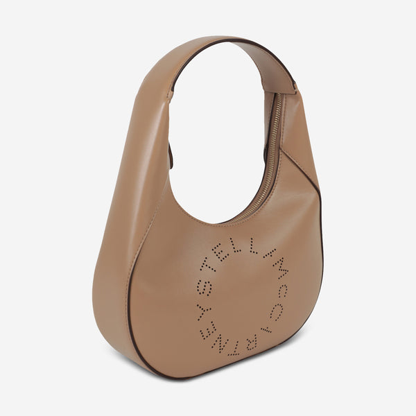 Stella McCartney Women's Camel Logo Hobo Shoulder Bag 700269-W8542-2600