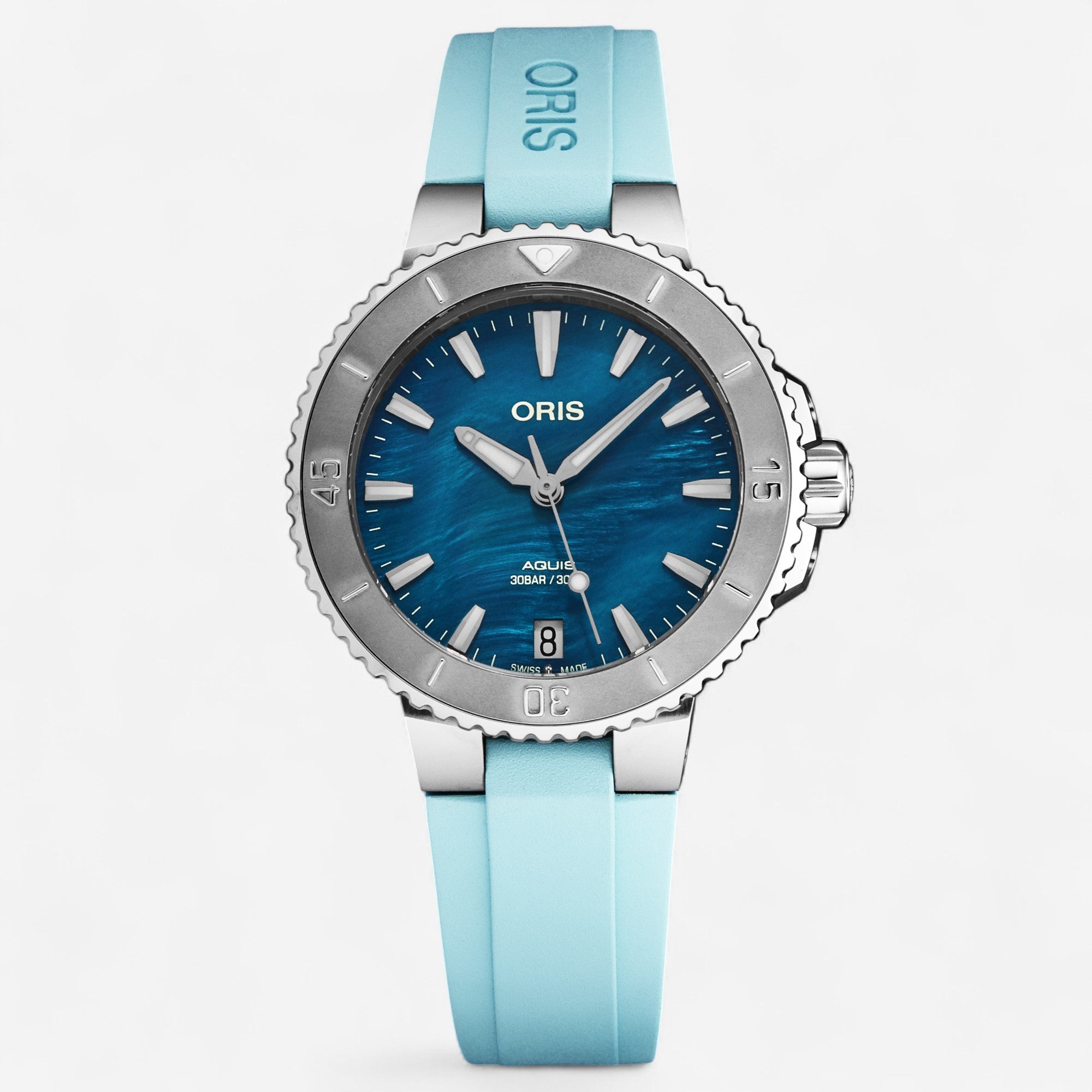 Oris Aquis Stainless Steel Automatic Ladies Watch 73377704155RS - THE SOLIST