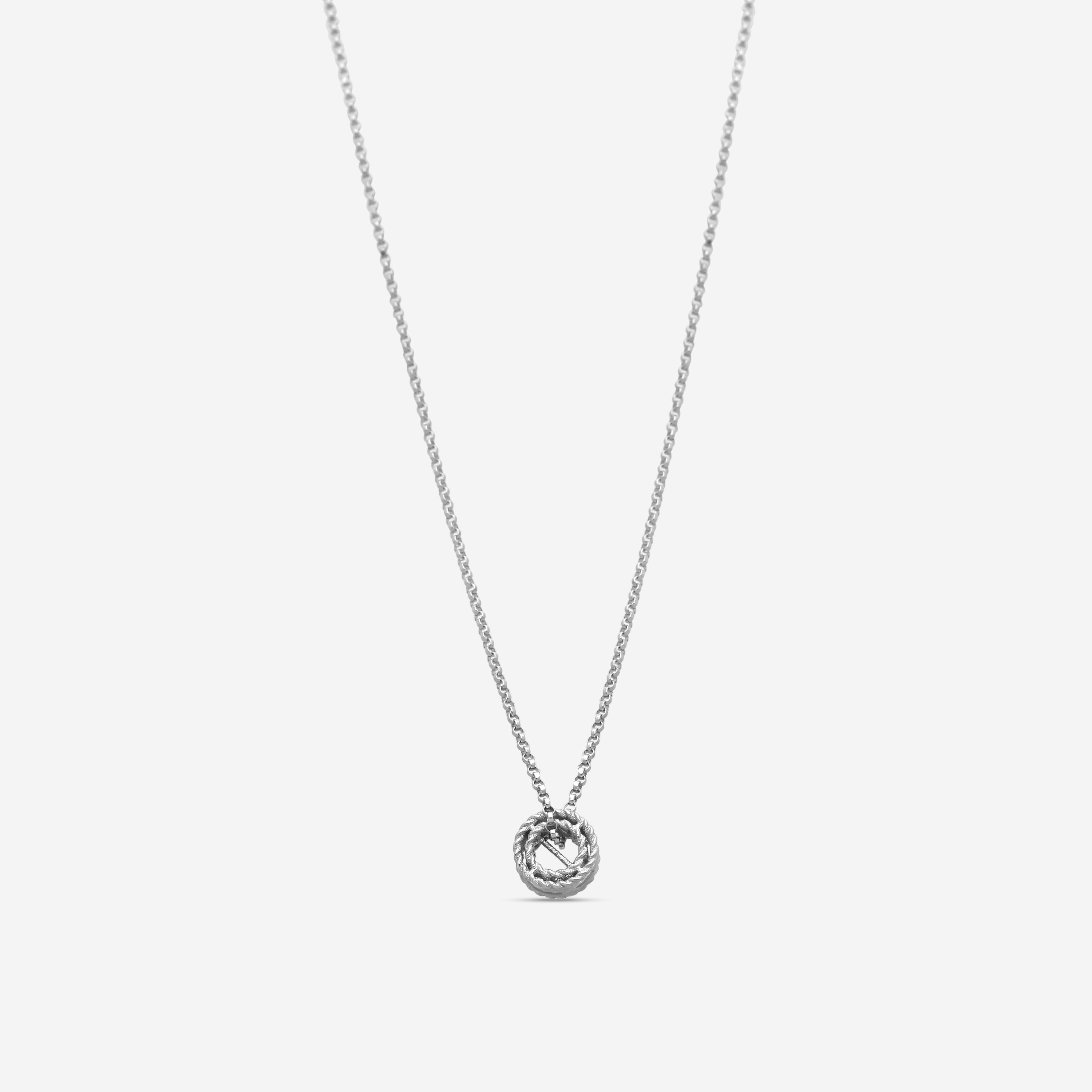 Roberto Coin Symphony Princess 18K White Gold Necklace Pendant 7771360AWCH0 - THE SOLIST