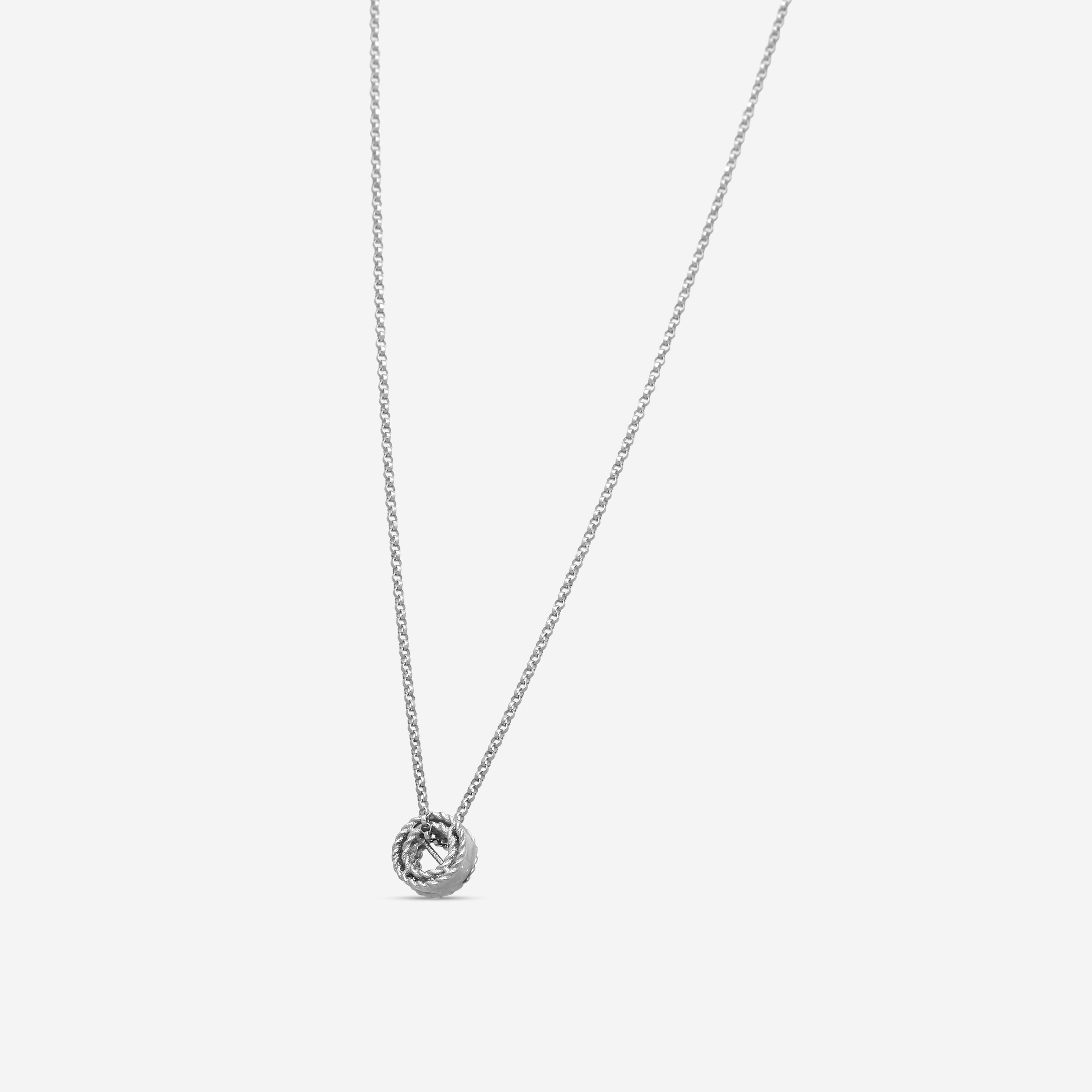 Roberto Coin Symphony Princess 18K White Gold Necklace Pendant 7771360AWCH0 - THE SOLIST