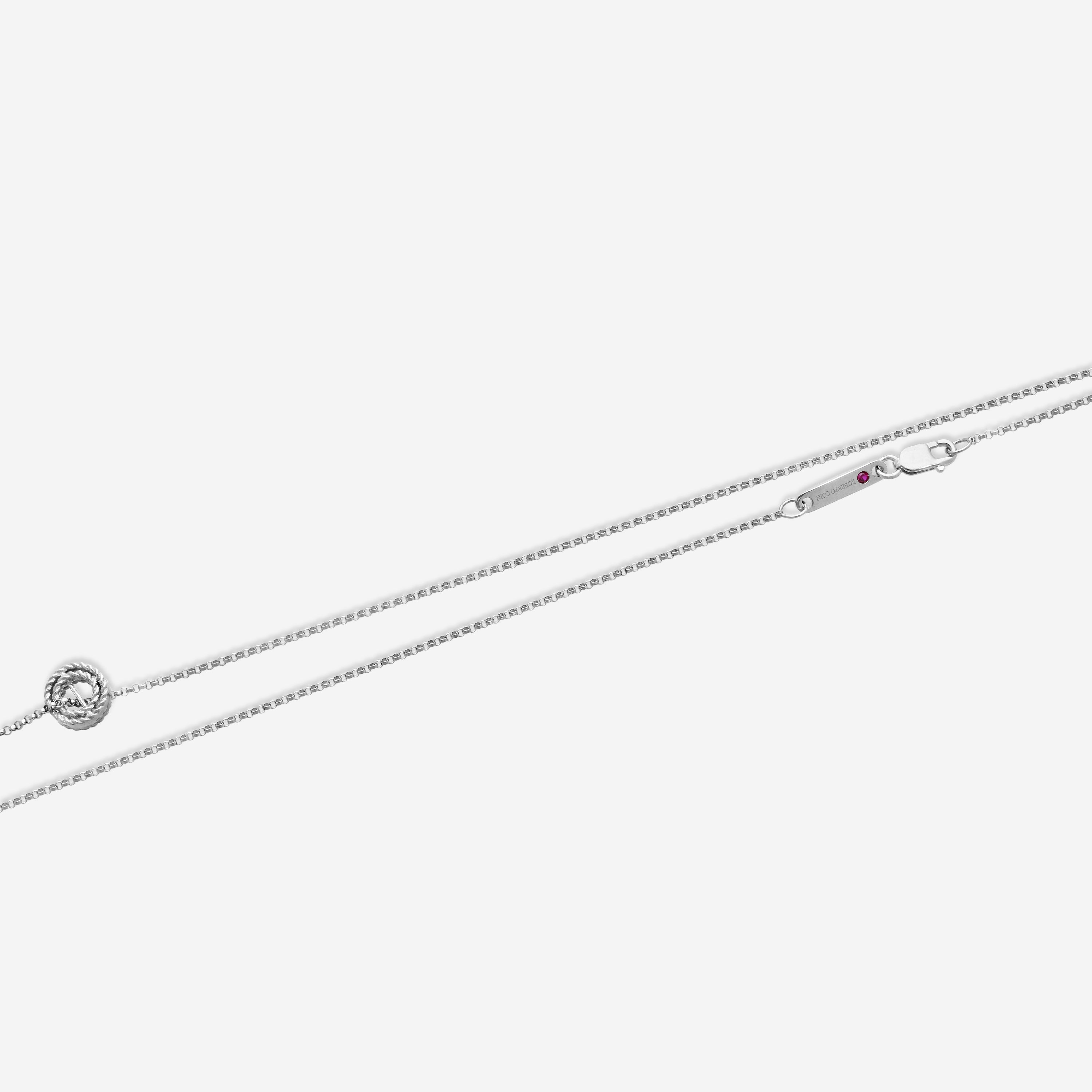 Roberto Coin Symphony Princess 18K White Gold Necklace Pendant 7771360AWCH0 - THE SOLIST