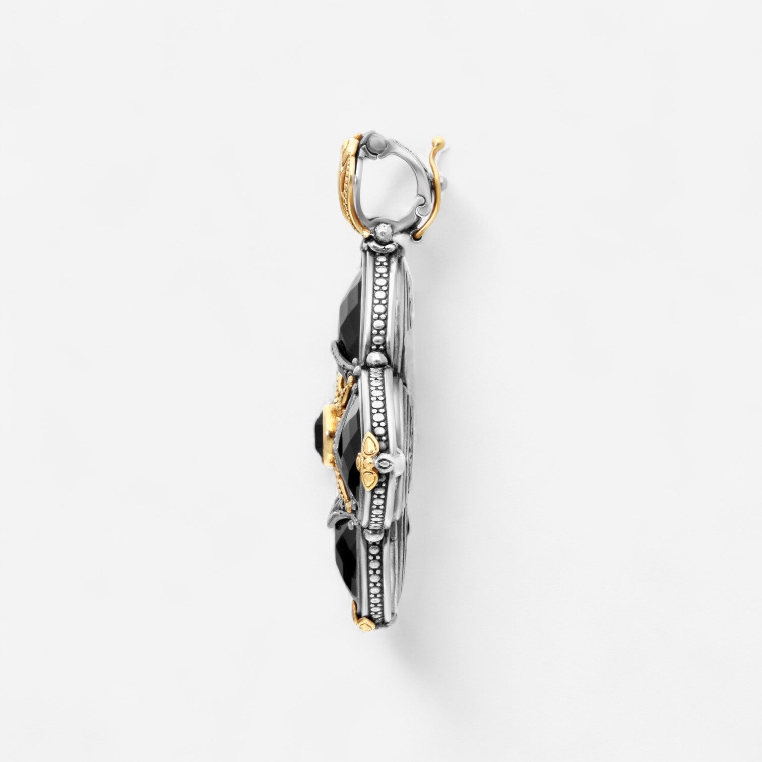 Konstantino 18K Yellow Gold & Sterling Silver Onyx Pendant MEMK5114-120-CUT - THE SOLIST