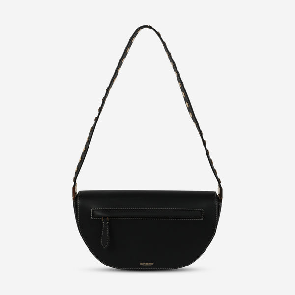 Burberry Black Leather Women's Shoulder Bag 8047013
