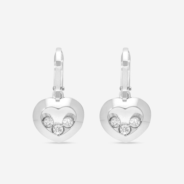 Chopard Happy Curves 18K White Gold Diamond Drop Earrings 839203-1003 - THE SOLIST