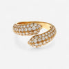 Alberto Milani 18K Yellow Gold Diamond Bypass Ring R0183E-7