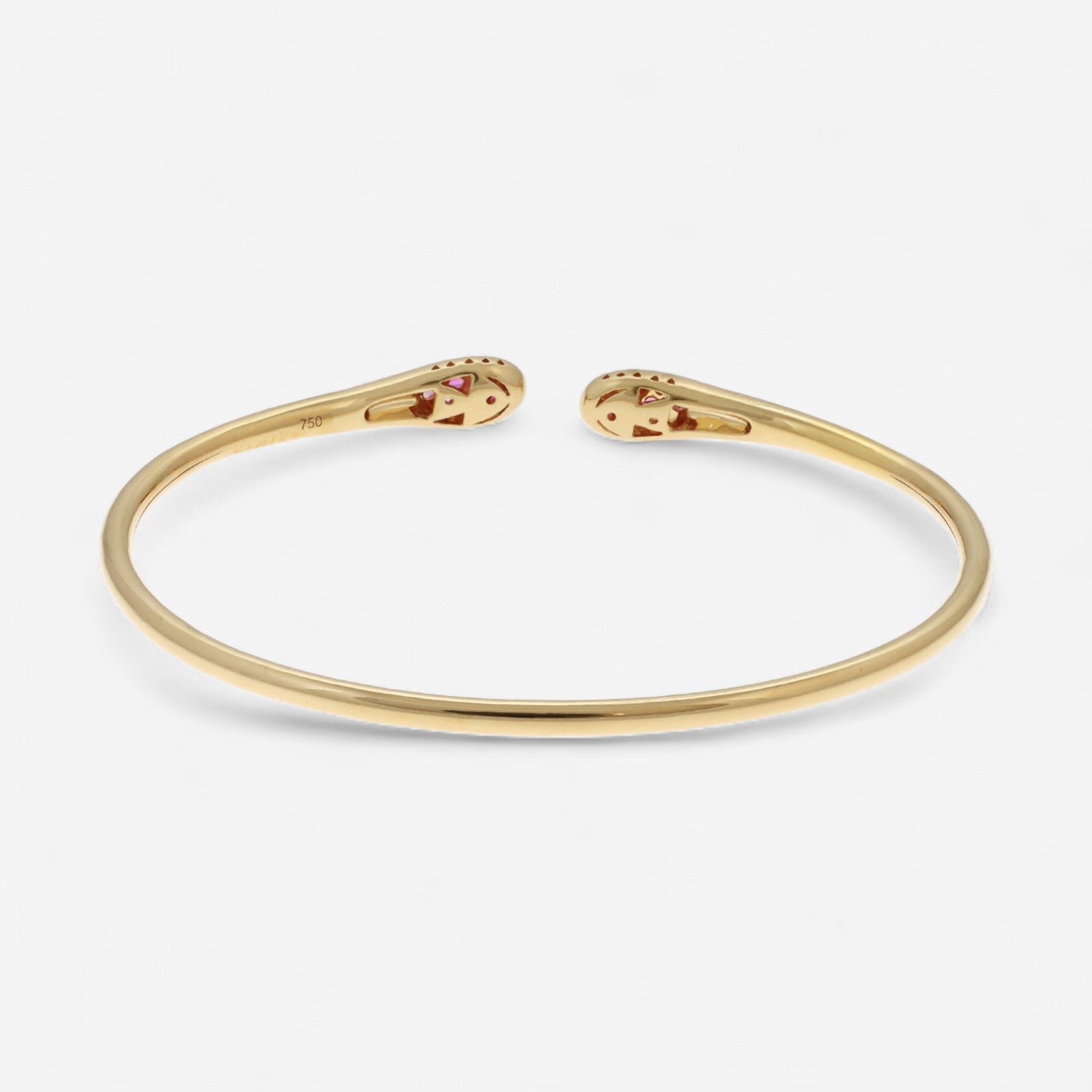 Alberto Milani Ombre 18K Yellow Gold Diamond, Pink Sapphire & Ruby Cuff Bracelet G0074E