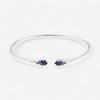 Alberto Milani Ombre 18K White Gold Diamond & Blue Sapphire Cuff Bracelet G0075E