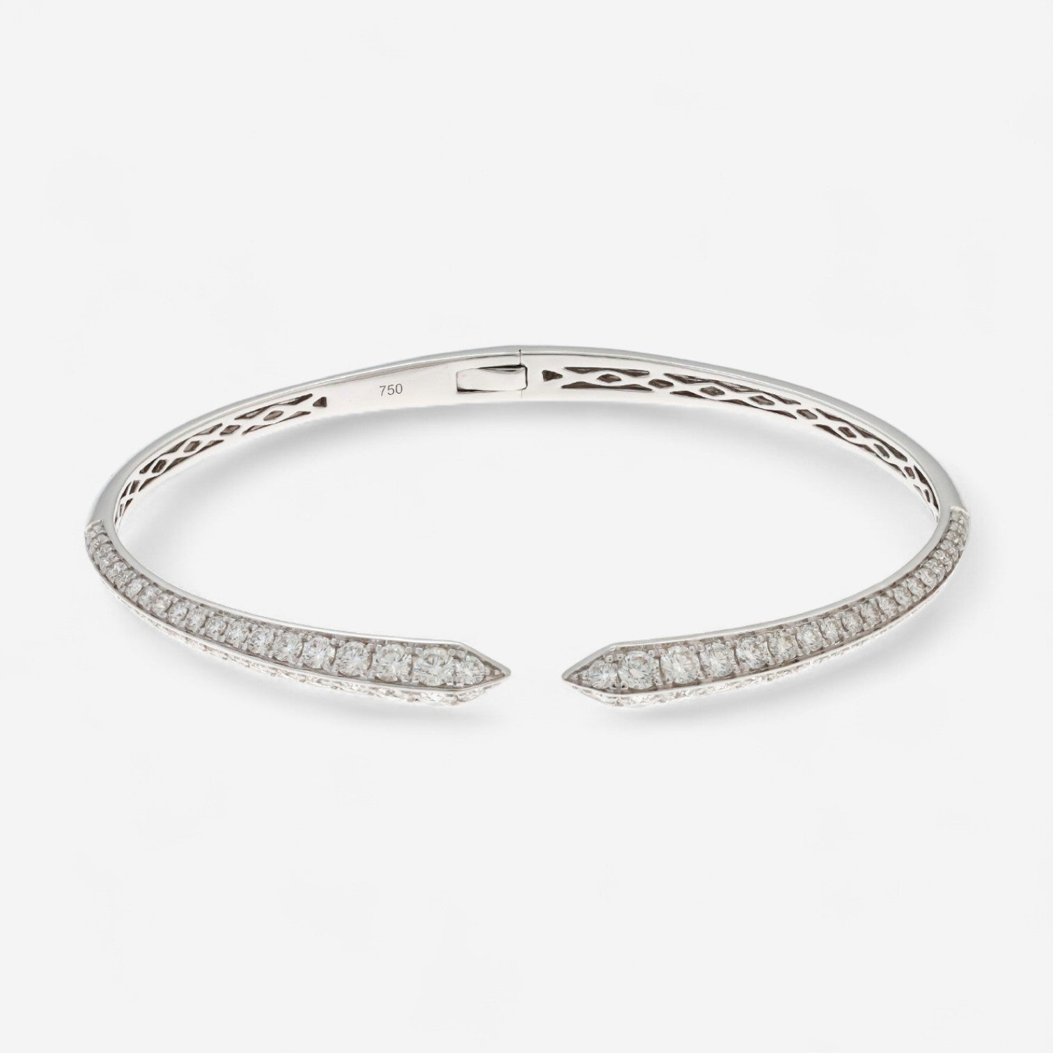 Alberto Milani 18K White Gold Diamond Cuff Bracelet G0076E