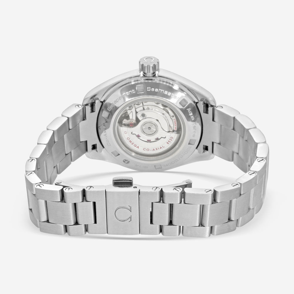Omega Seamaster Aqua Terra Stainless Steel Diamond Automatic Ladies Watch 231.15.34.20.55.001 - THE SOLIST