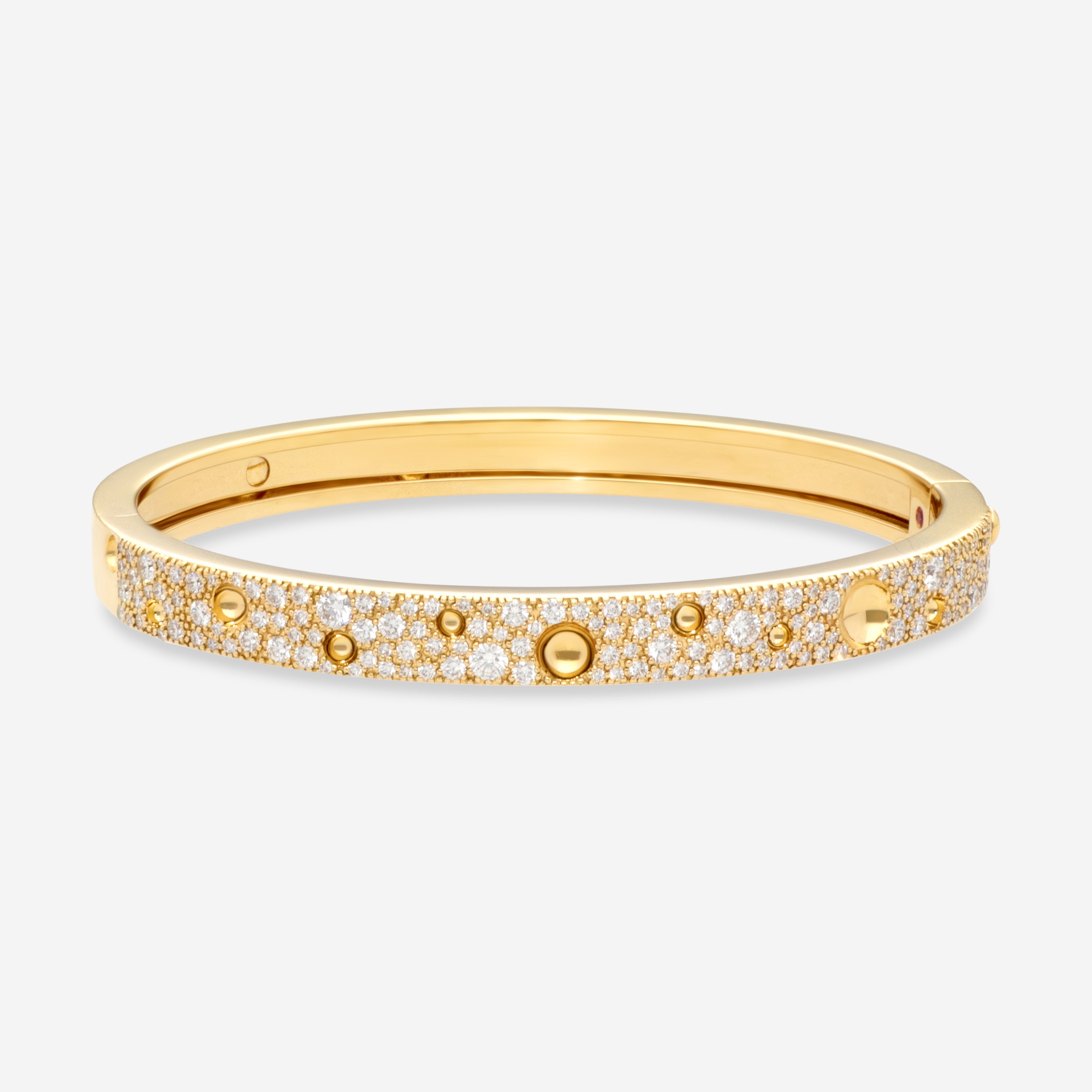 Roberto Coin Pois Moi Luna 18K Yellow Gold Diamond Bangle Bracelet 8882509AJBAX - THE SOLIST