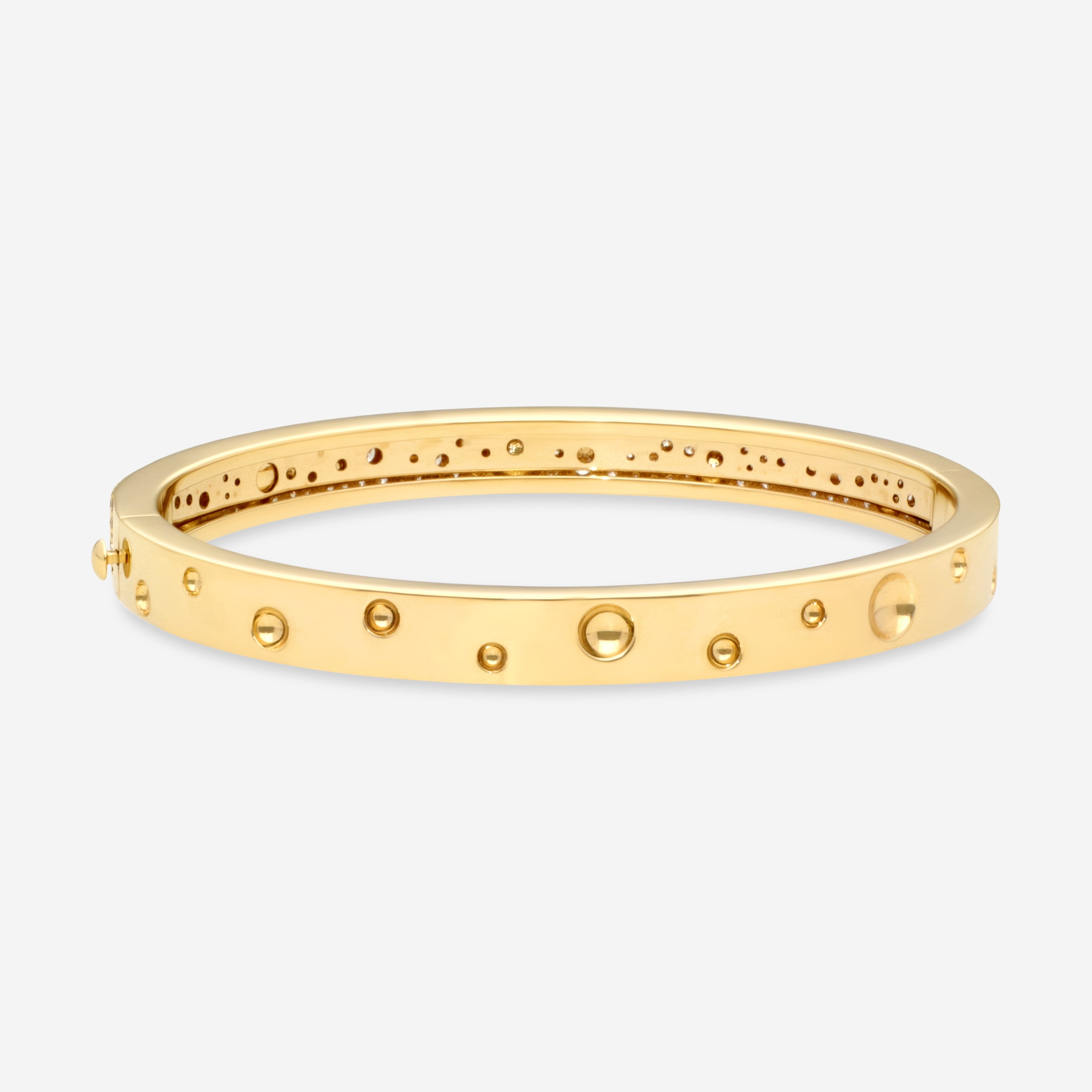 Roberto Coin Pois Moi Luna 18K Yellow Gold Diamond Bangle Bracelet 8882509AJBAX - THE SOLIST