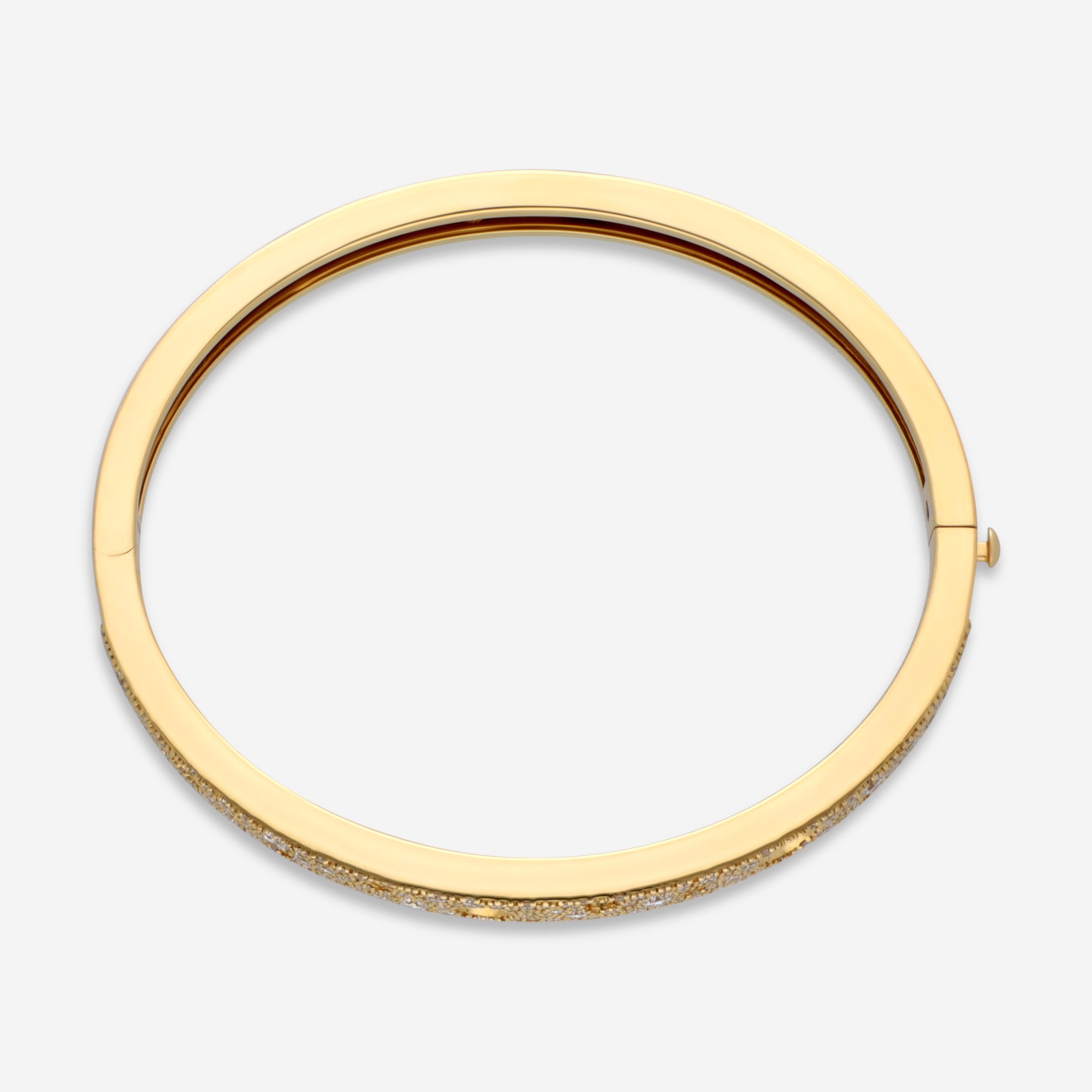 Roberto Coin Pois Moi Luna 18K Yellow Gold Diamond Bangle Bracelet 8882509AJBAX - THE SOLIST