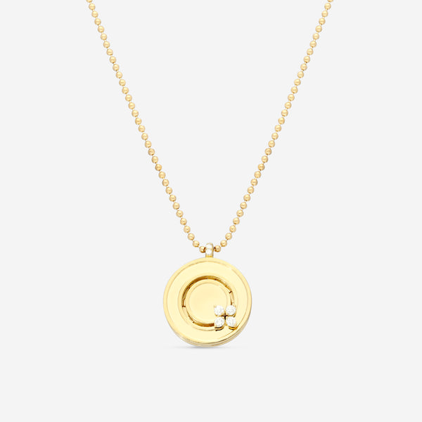 Roberto Coin Love in Verona 18K Yellow Gold Diamond Pendant Necklace 8883124AY17X - THE SOLIST