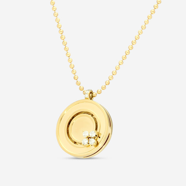 Roberto Coin Love in Verona 18K Yellow Gold Diamond Pendant Necklace 8883124AY17X - THE SOLIST