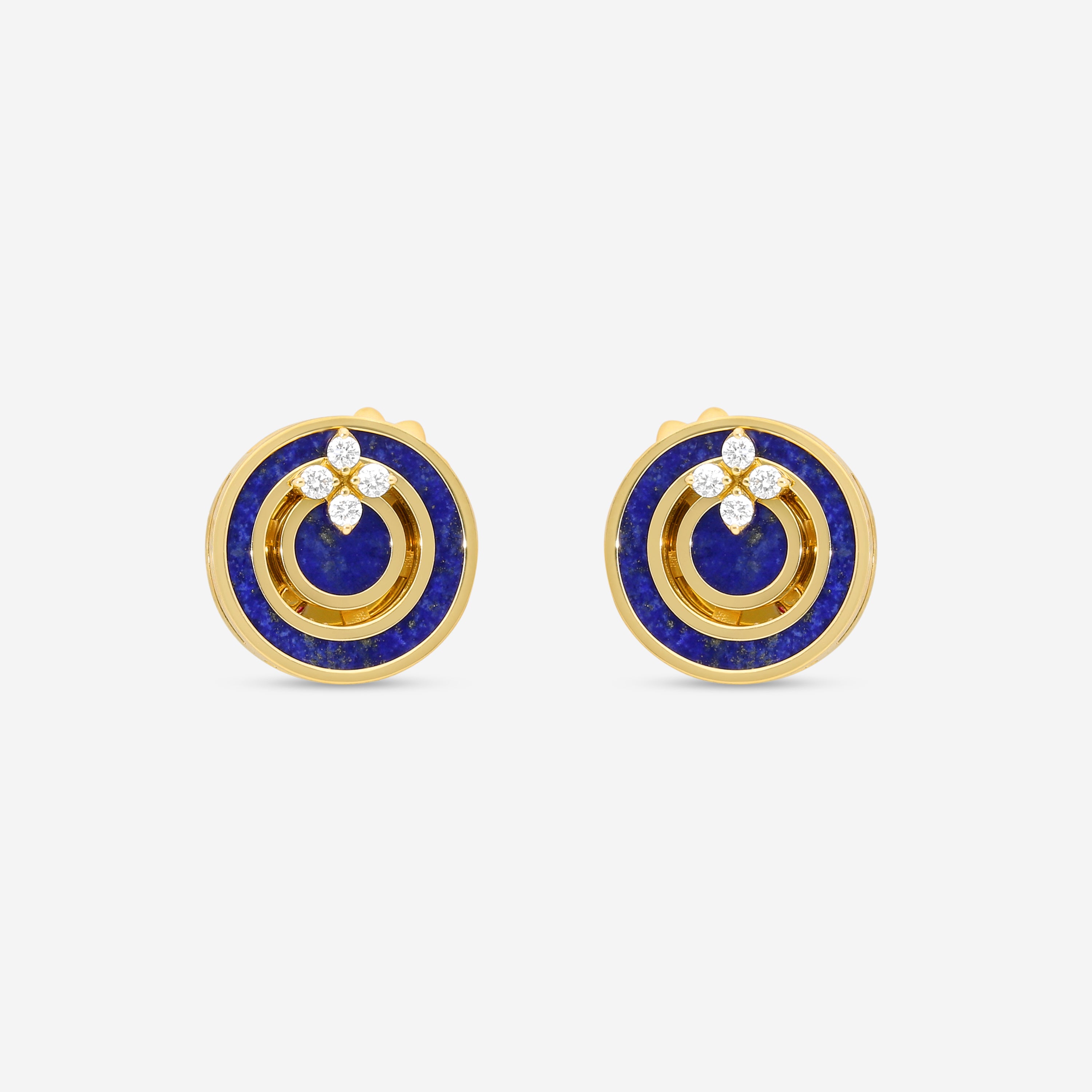 Roberto Coin Love in Verona 18K Rose Gold Diamond & Blue Lapis Stud Earrings 8883126AXERX - THE SOLIST