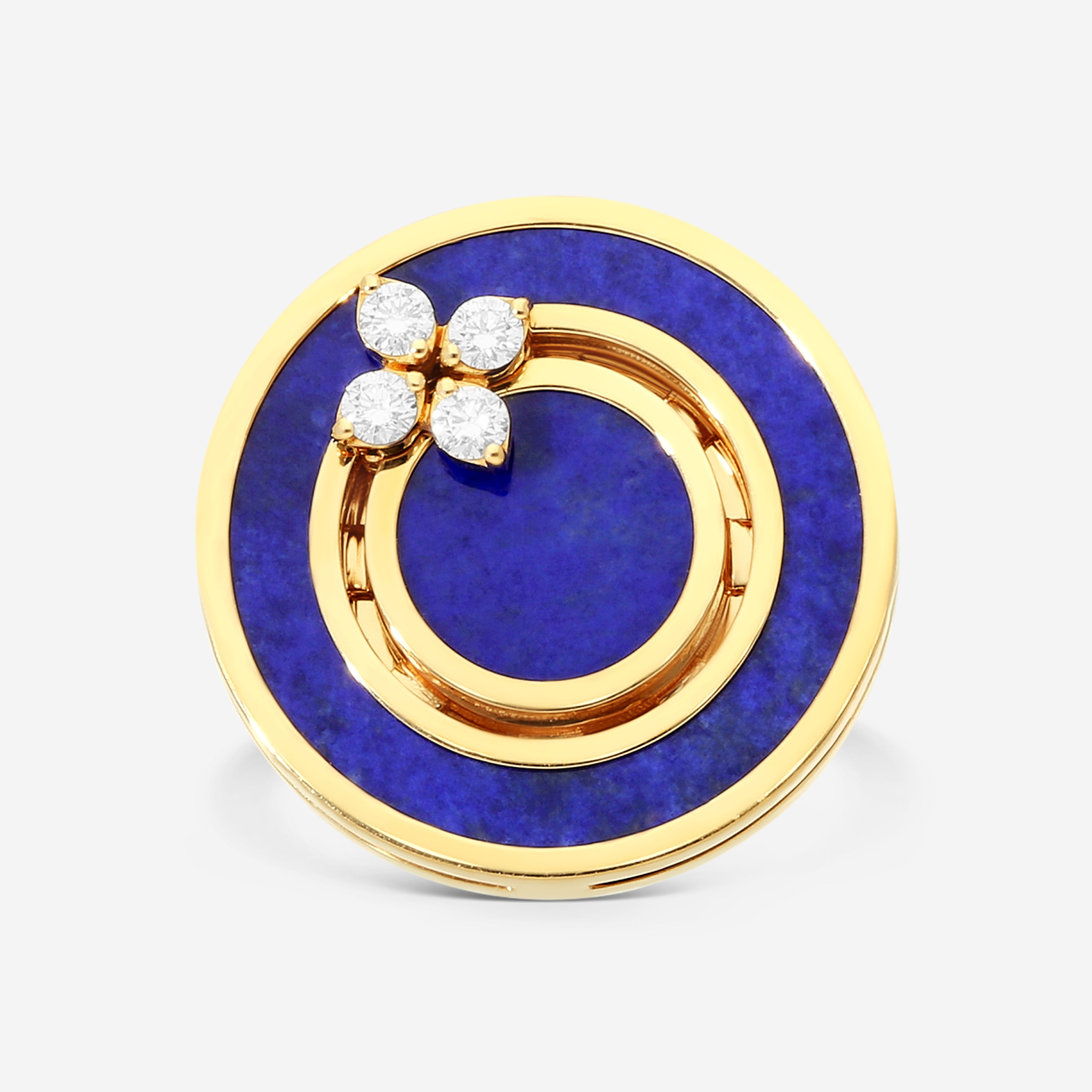 Roberto Coin Love in Verona 18K Rose Gold Diamond & Blue Lapis Statement Ring Sz. 6.5 8883126AX65X - THE SOLIST