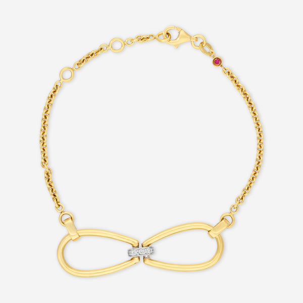 Roberto Coin Classic Parisienne 18K Yellow & White Gold Diamond Chain Bracelet 9151183AJLBX - THE SOLIST