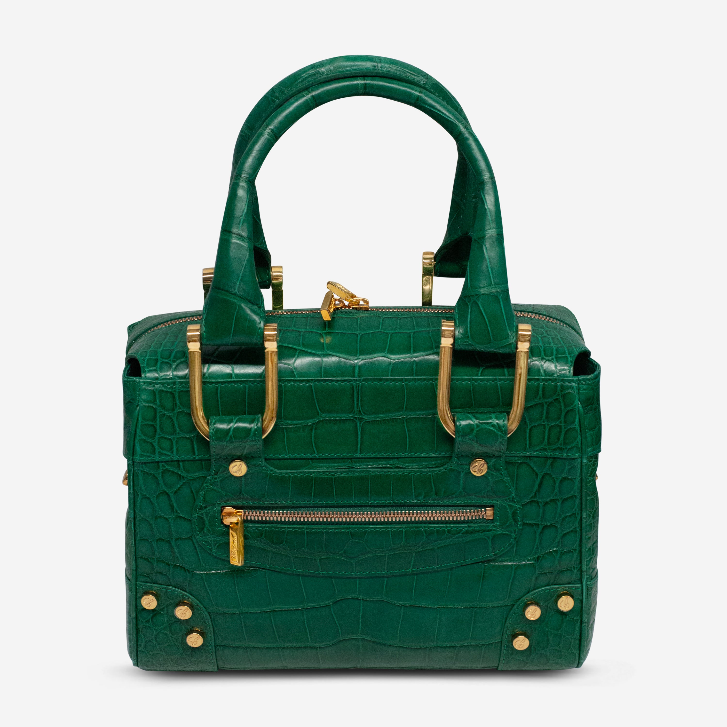 Chopard Caroline Mini Shiny Green Alligator Leather Handbag 95000-0209 - THE SOLIST
