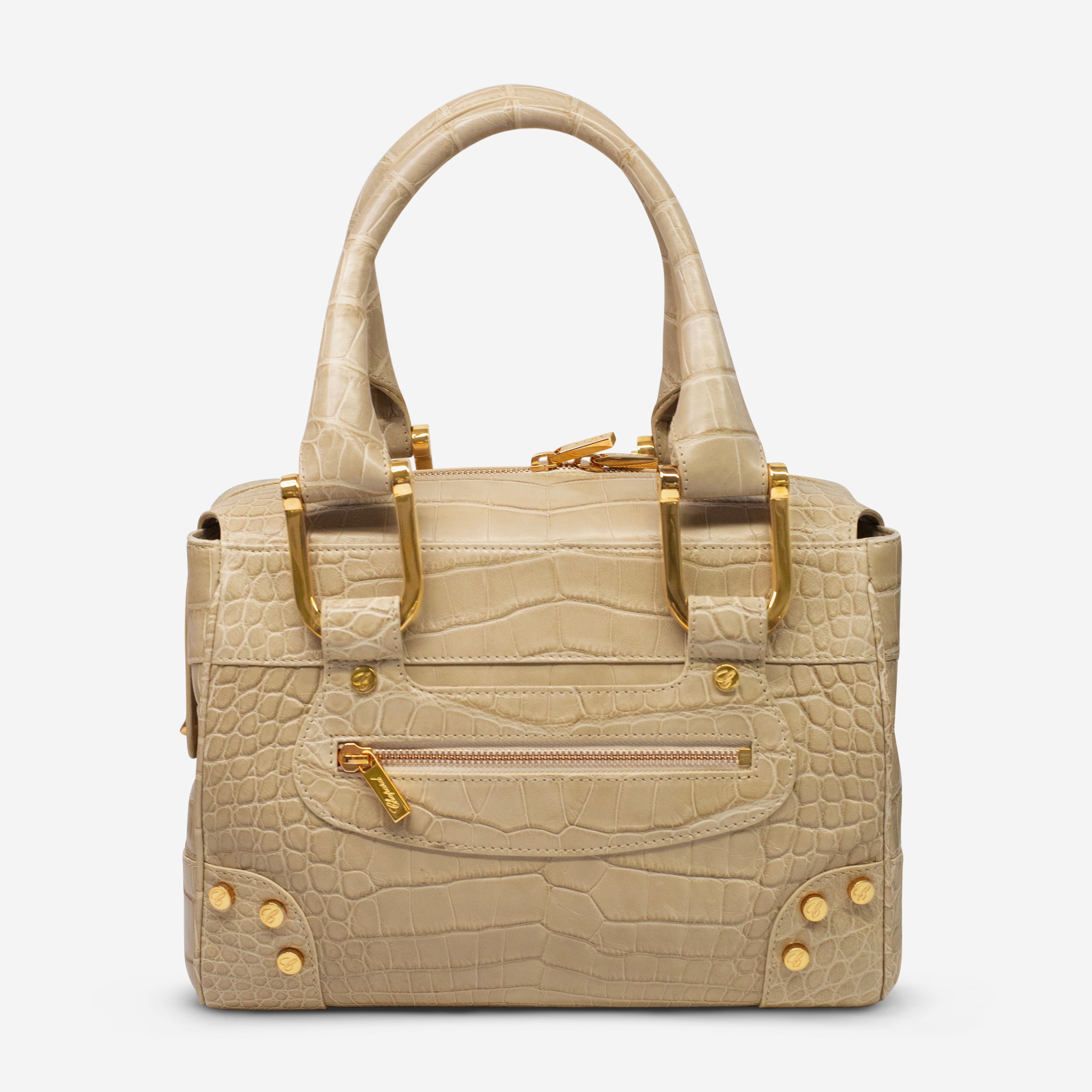 Chopard Caroline Mini Matte Beige Alligator Leather Handbag 95000-0280 - THE SOLIST