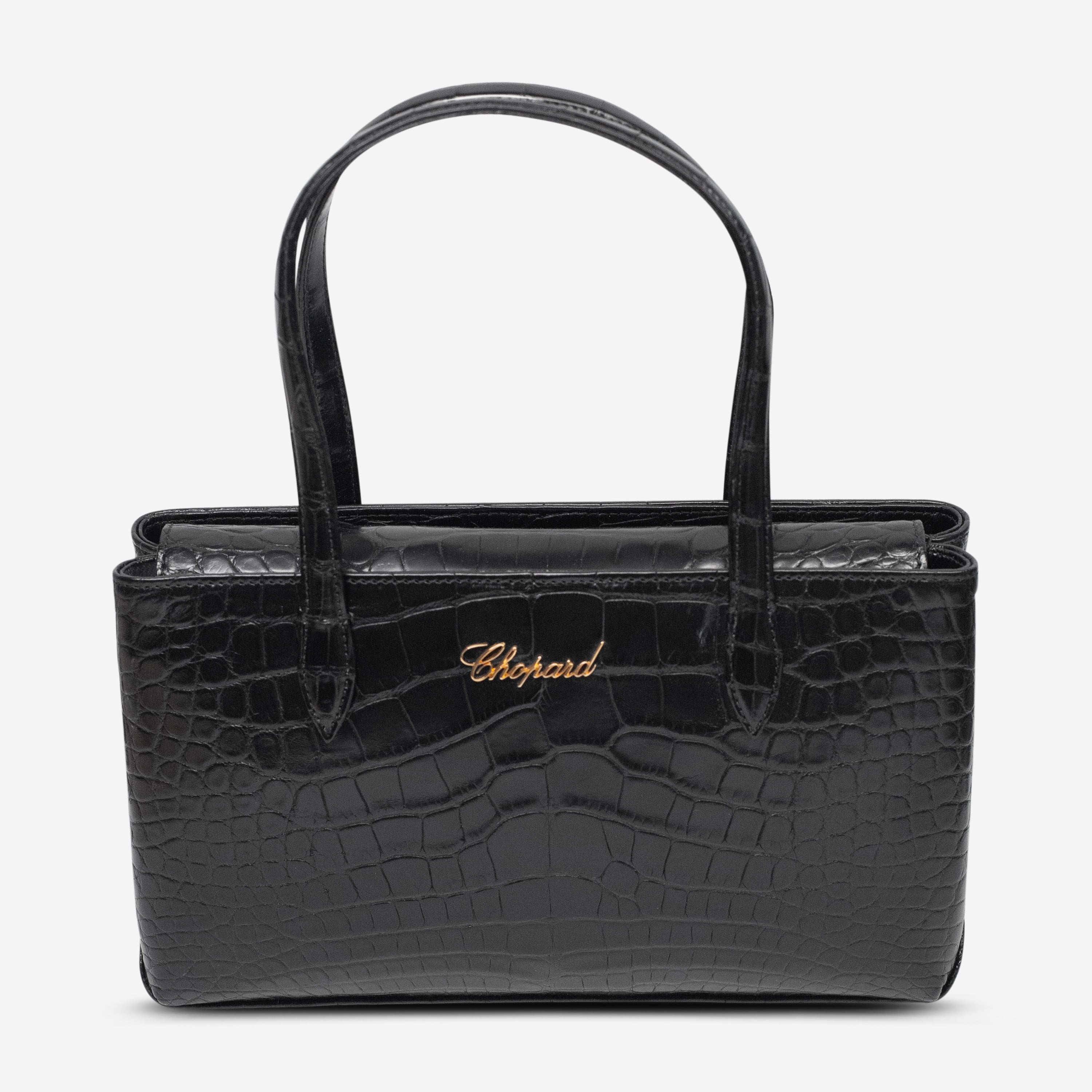 Chopard Jour Impériale Mini Black Alligator Leather Bag 95000-0341 - THE SOLIST