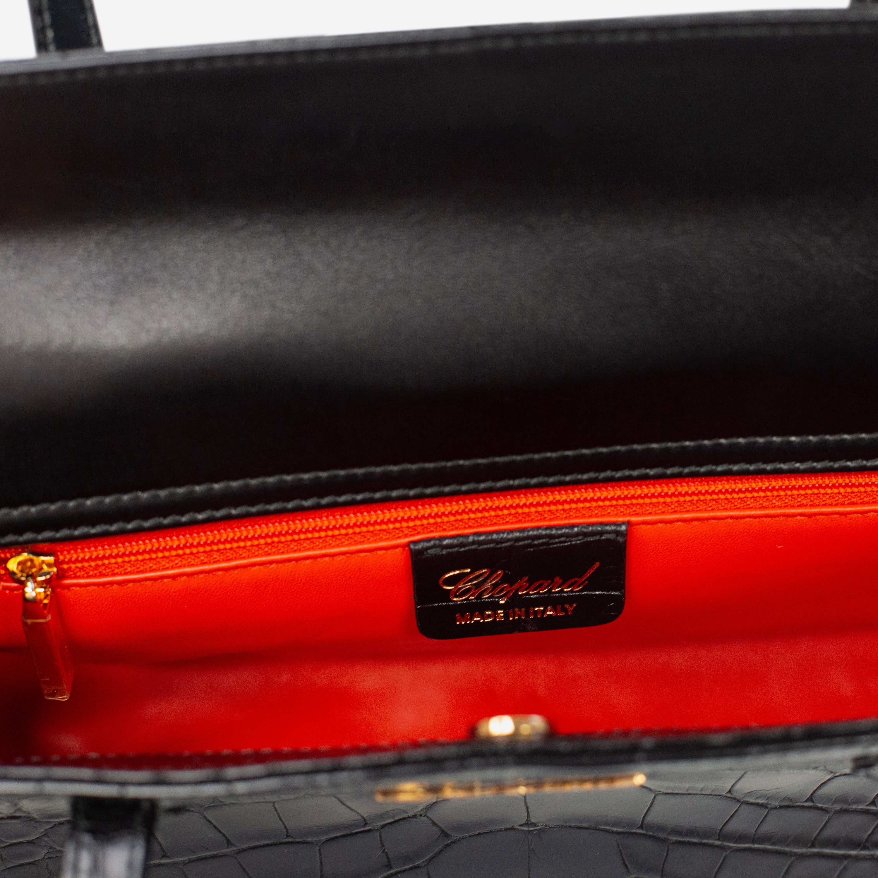 Chopard Jour Impériale Mini Black Alligator Leather Bag 95000-0341 - THE SOLIST