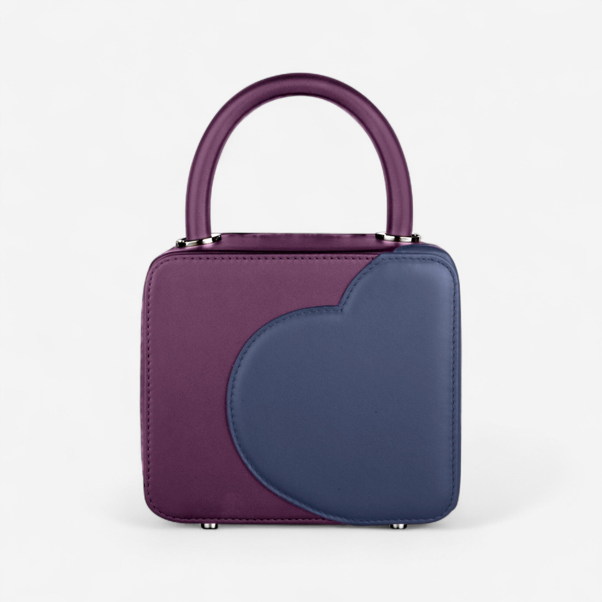 Chopard Green Carpet Chloe Sevigny Purple & Navy Blue Leather Shoulder Bag 95000-0981 - THE SOLIST