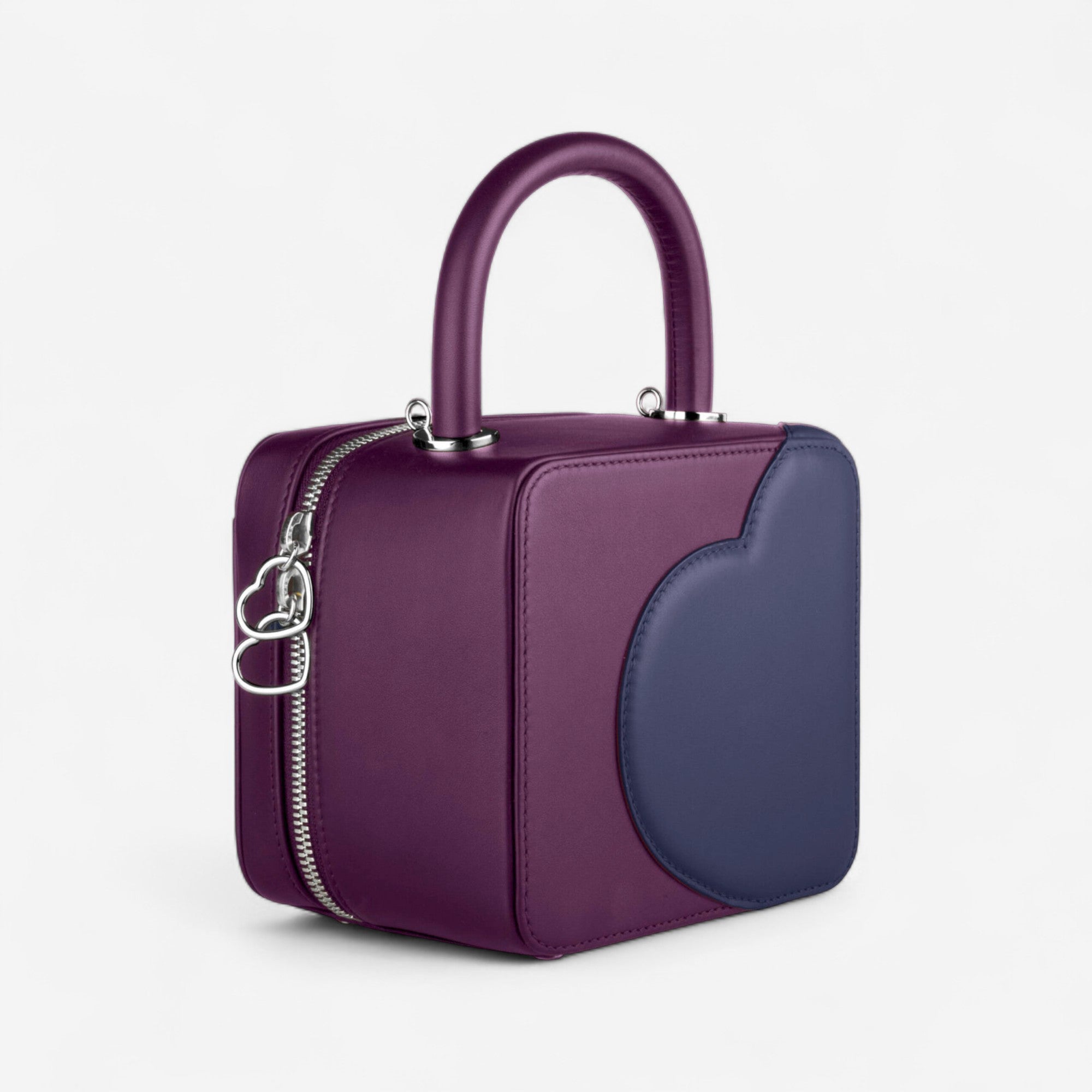 Chopard Green Carpet Chloe Sevigny Purple & Navy Blue Leather Shoulder Bag 95000-0981 - THE SOLIST