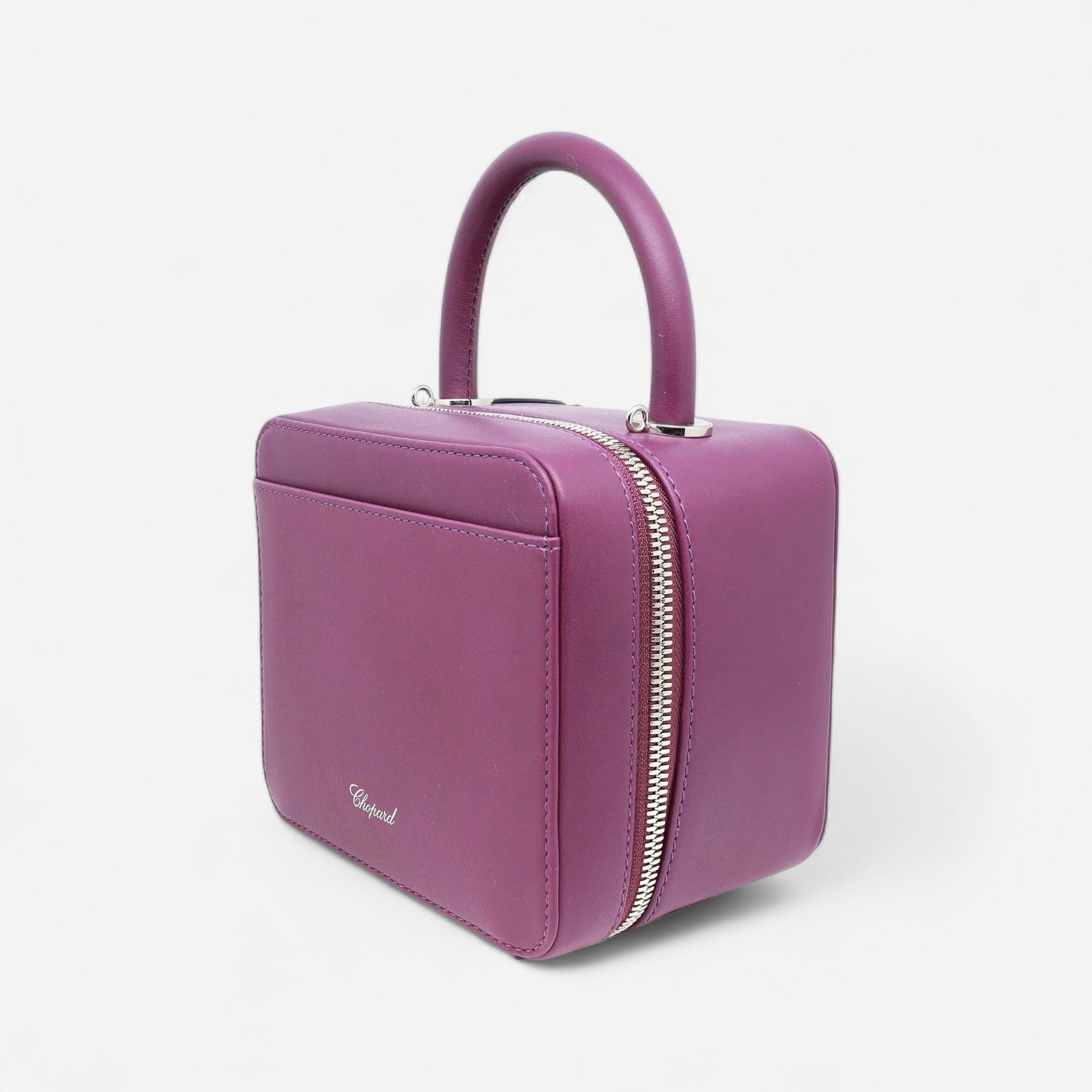 Chopard Green Carpet Chloe Sevigny Purple & Navy Blue Leather Shoulder Bag 95000-0981 - THE SOLIST