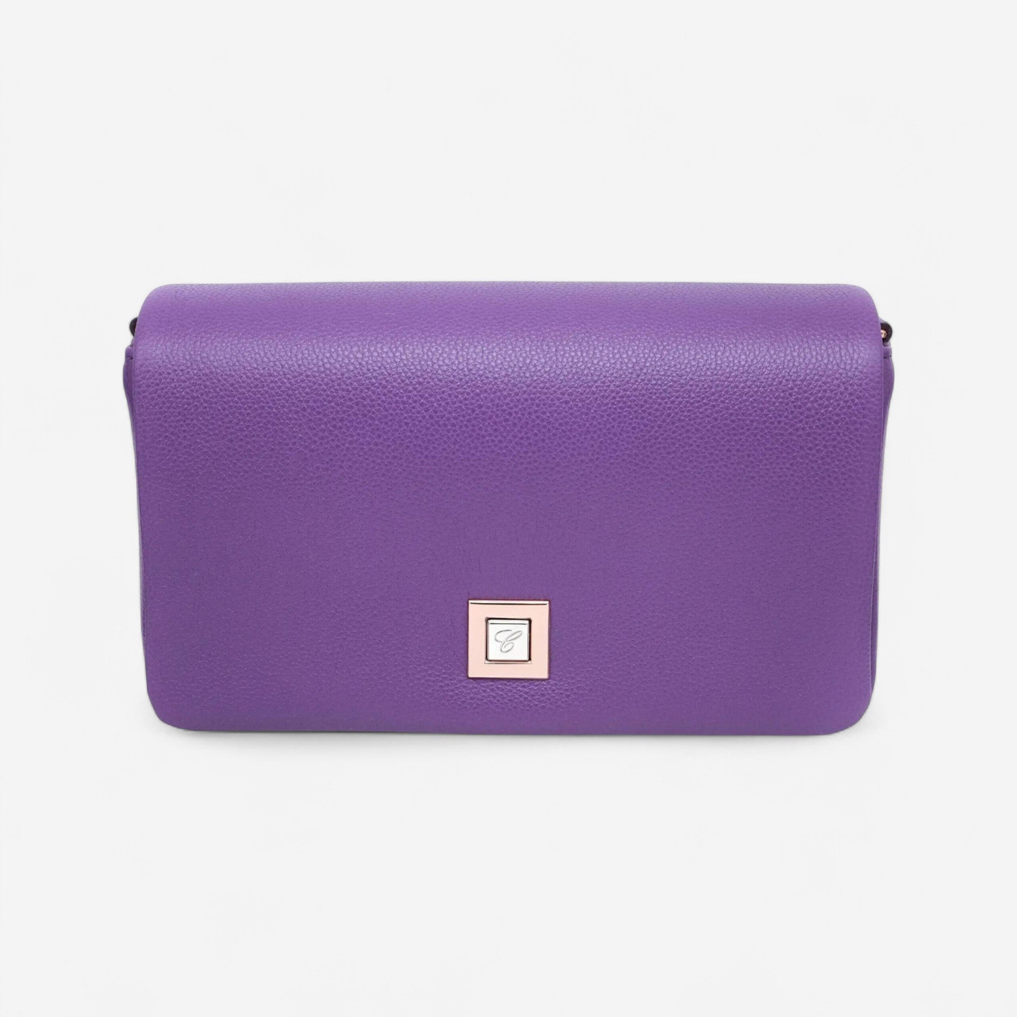 Chopard Ice Cube Purple Leather Shoulder Bag 95000-1174 - THE SOLIST