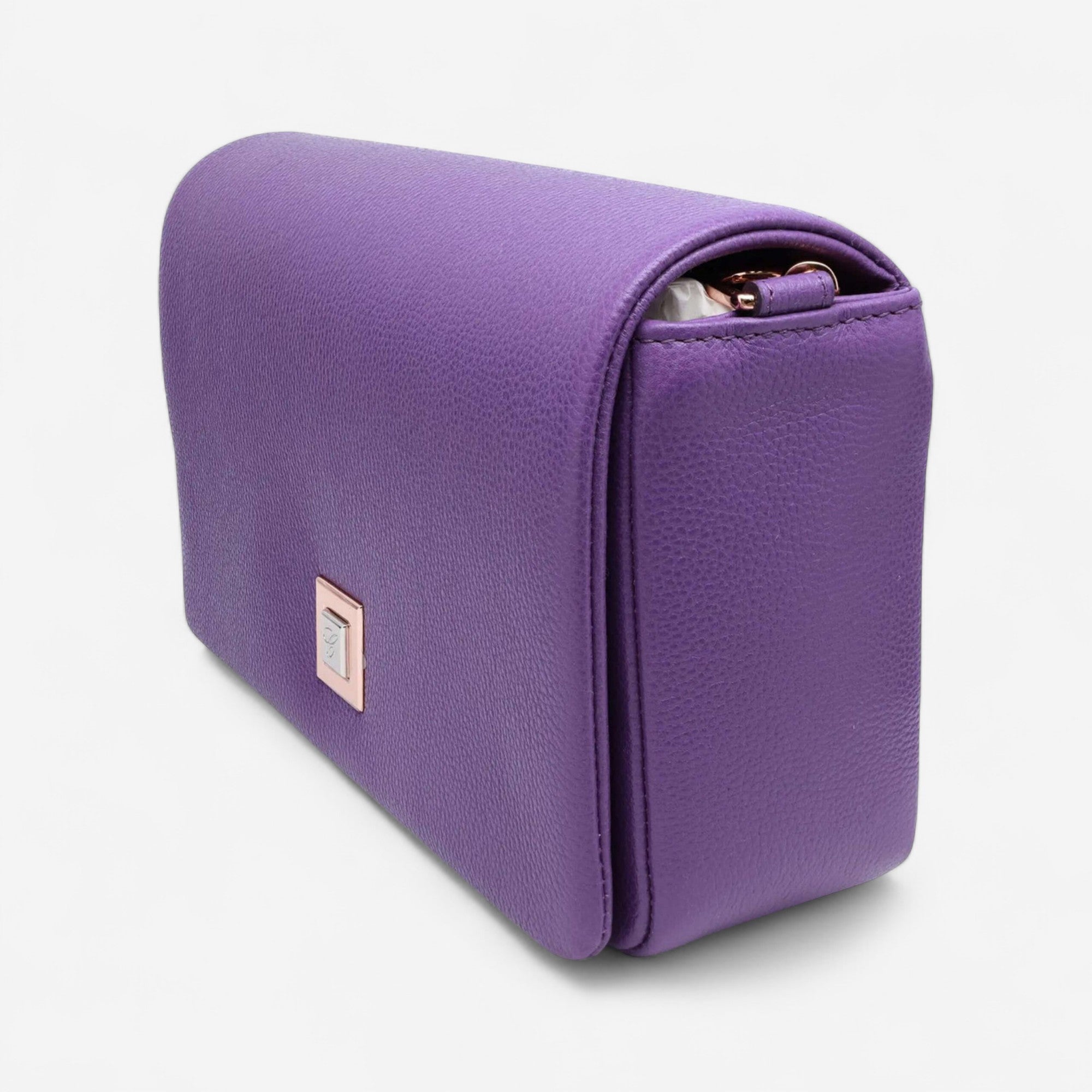 Chopard Ice Cube Purple Leather Shoulder Bag 95000-1174 - THE SOLIST