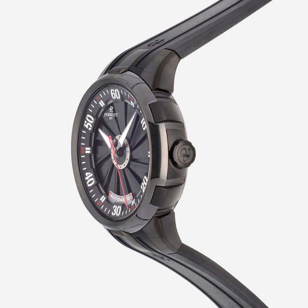 Perrelet Turbine XL Black DLC Stainless Steel Automatic Men's Watch A1051/1