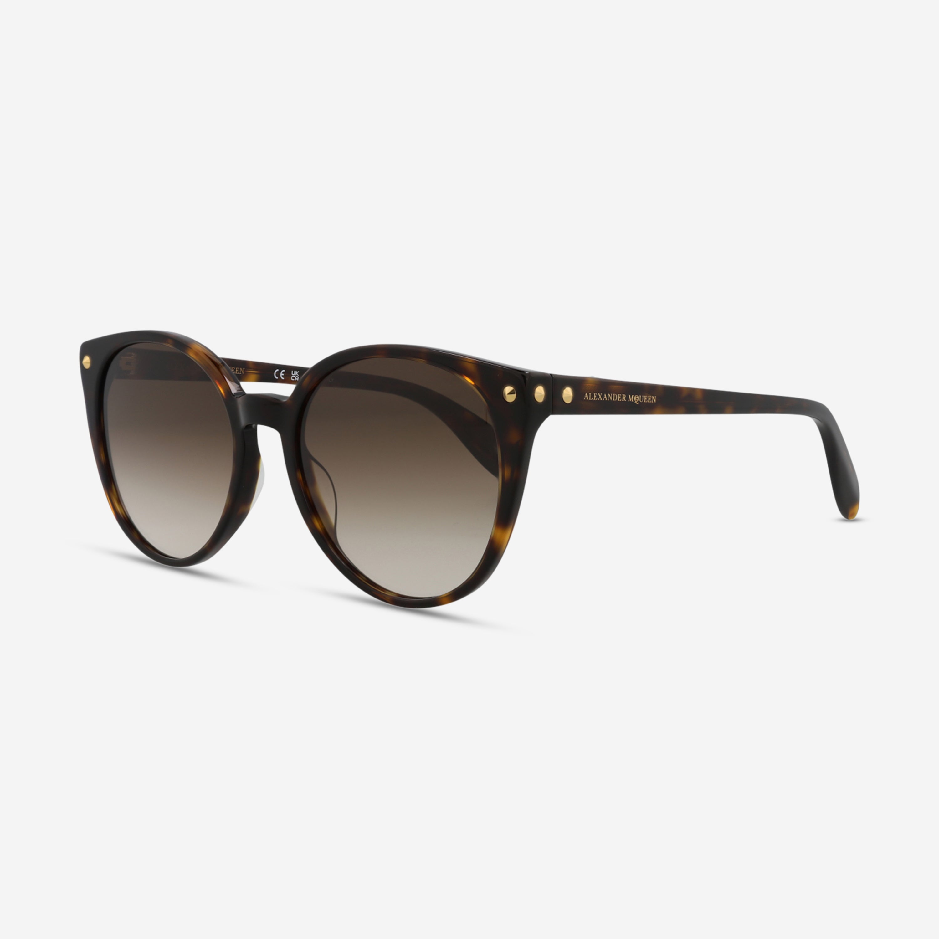 Alexander Mcqueen Round Acetate 55 mm Ladies Sunglasses AM0130S-30002577002 - THE SOLIST