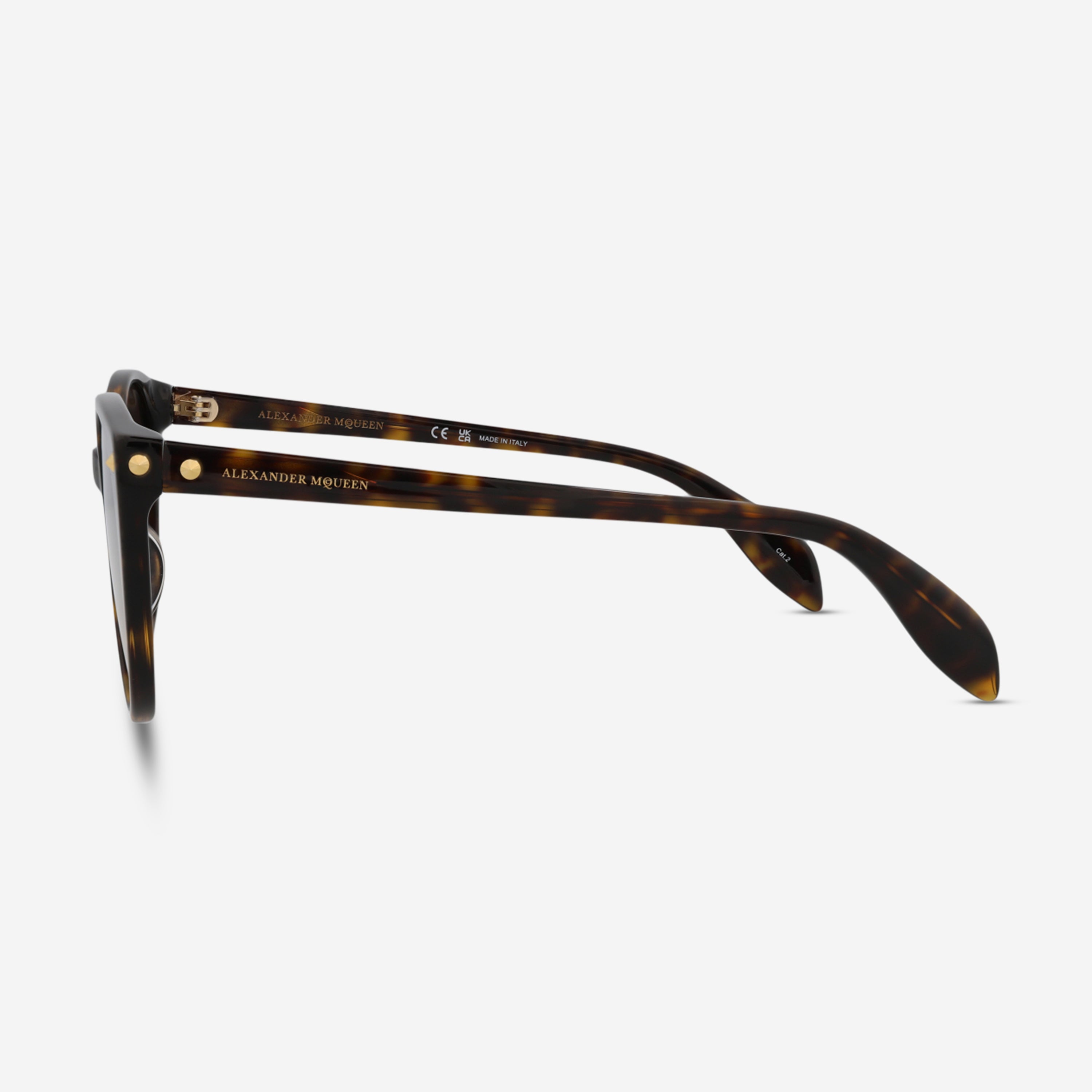 Alexander Mcqueen Round Acetate 55 mm Ladies Sunglasses AM0130S-30002577002 - THE SOLIST
