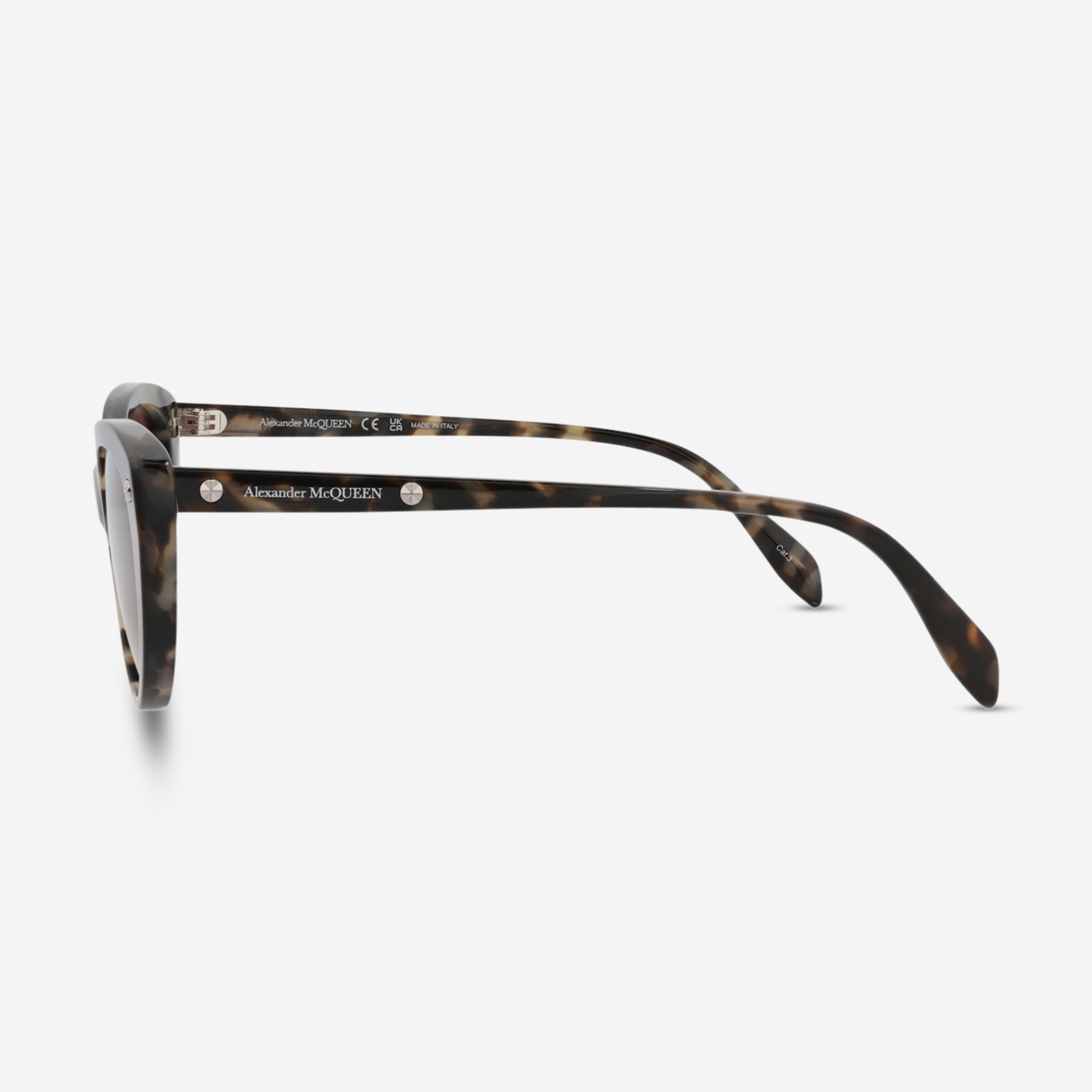 Alexander Mcqueen Cat Eye Acetate 55 mm Ladies Sunglasses AM0189S-30006850004 - THE SOLIST