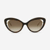 Alexander Mcqueen Cat Eye Acetate & Metal 53 mm Ladies Sunglasses AM0223S-30008052003 - THE SOLIST