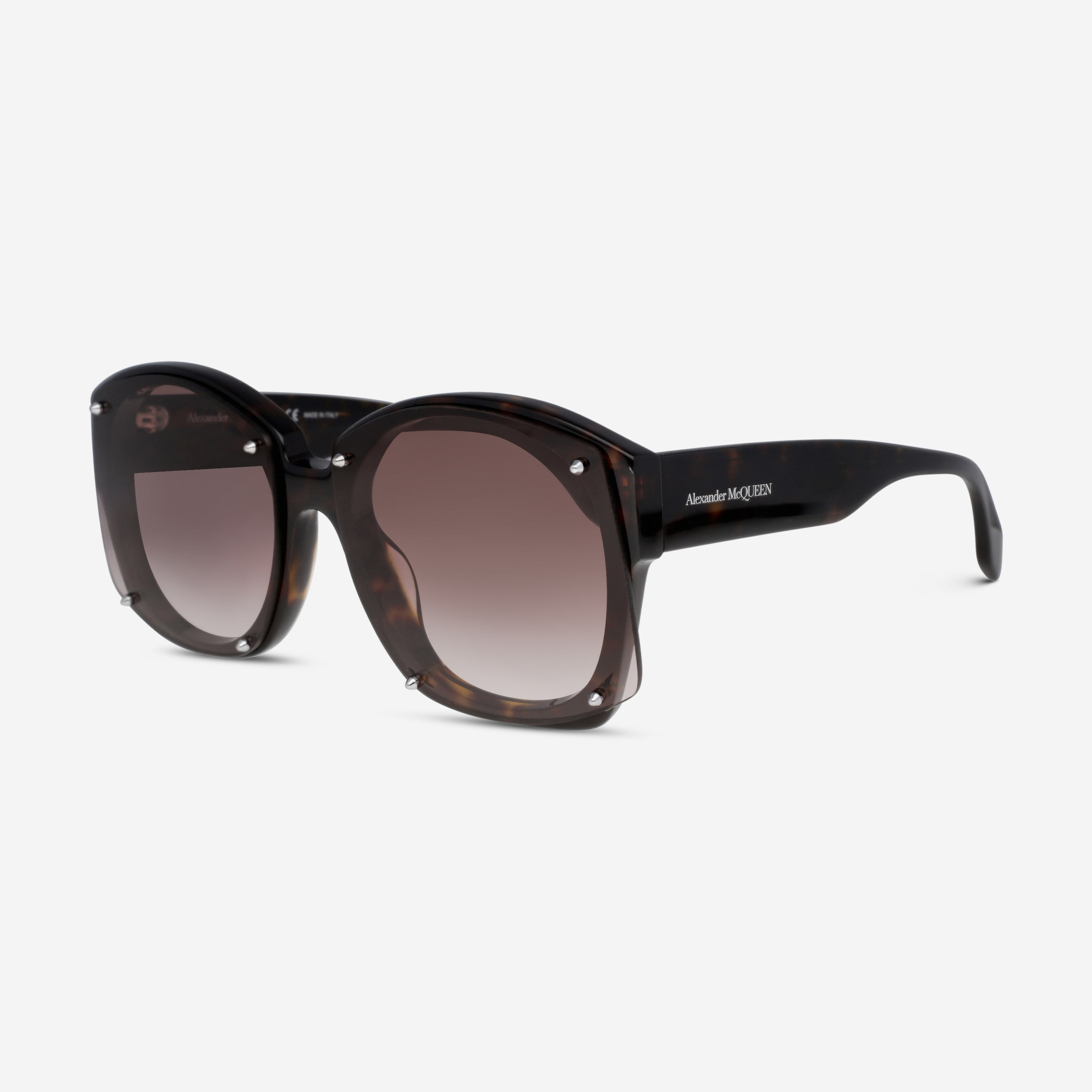 Alexander Mcqueen Icons Square Acetate 61 mm Ladies Sunglasses AM0334S-30011470002 - THE SOLIST